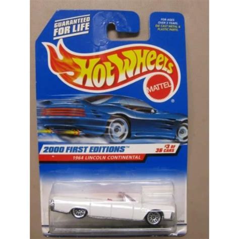 Voiture Electrique HOT WHEELS YQQ5B Hotwheels 1964 Lincoln Continental263 1ère éditions 3 de 36