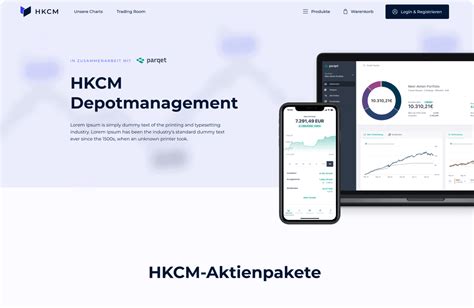 Website Design Konzept F R Hkcm Finanzen Aktien Analysen