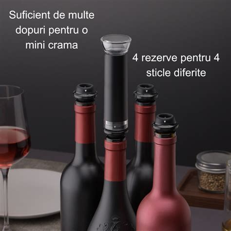 Set Dop Vacuum Manual Pentru Vin Fotehniq Pompa De Aer Cu Functie