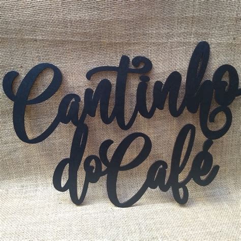 Lettering Cantinho do Café Pintado Elo7 Produtos Especiais