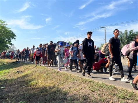 La Jornada Llega Caravana Viacrucis Migrante Al Municipio De Huixtla