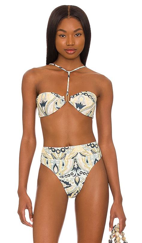 Buy Cult Gaia Ceres Bikini Topyellow Aloe Multi At 29 Off Editorialist