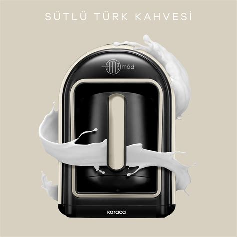 Karaca Hatır Mod Turkish Coffee Machine with Milk Retro Cream ...