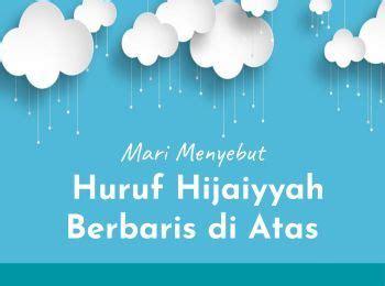 Huruf Hijaiyyah Berbaris Satu Di Atas