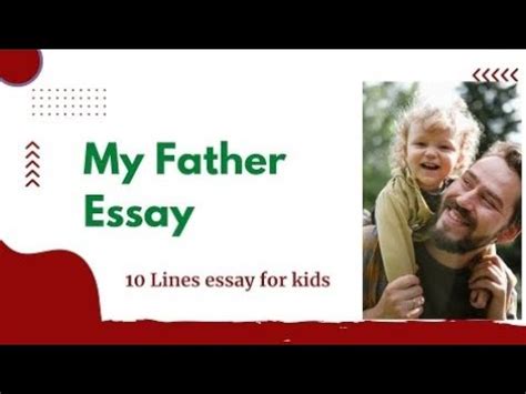 10 Lines On My Father Essay Writing In English My Father 10 Lines Essay