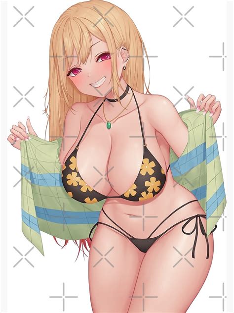 Bikini Waifu Marin Kitagawa My Dress Up Darling Ecchi Poster By