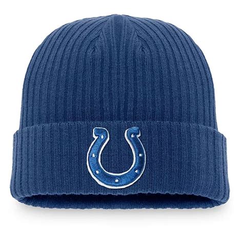 Men S Fanatics Branded Royal Indianapolis Colts Core Fundamental Cuffed Knit Hat