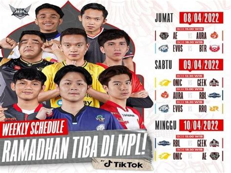 Jadwal Week Mpl Id Season Pekan Penentuan Menuju Babak Playoff