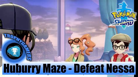 Pokemon Sword And Shield Huburry Stadium Maze Defeat Nessa Full