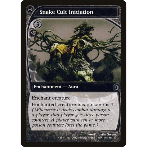 Mtg 黒英語版 《蛇教団の聖儀式snake Cult Initiation》★foil★ 未来予知 Fut Futenf089ツクモ