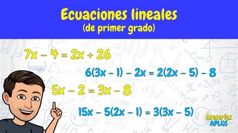 Ecuacion Lineal De Primer Grado Ejemplo1 Youtube Images