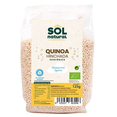 Quinoa Hinchada Bio 125 Gr Sol Natural Dietetica Ferrer