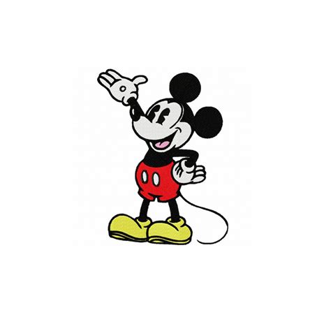 Vintage Mickey Mouse Embroidery Design