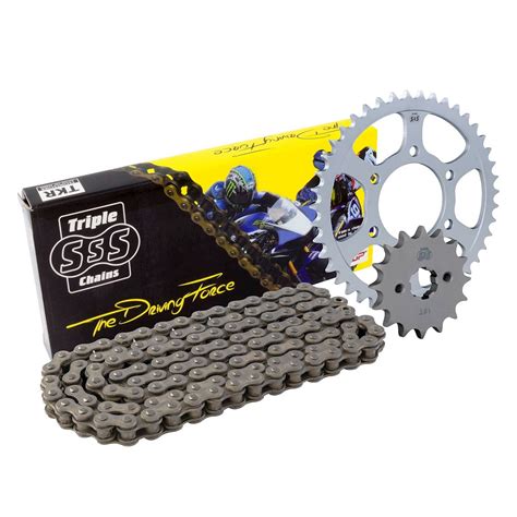 Triple S Kawasaki Klr Chain And Sprocket Kit Bdla Motorbikes