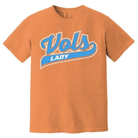 Lady Vols Tennessee Lady Vols Script Comfort Colors Tee Orange Mountain