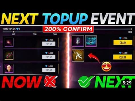 Free Fire Next Top Up Event Confirm Next Top Up Event Free