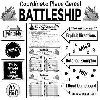 Intro To Coordinate Plane Battleship Game Slide Show By It S Hot