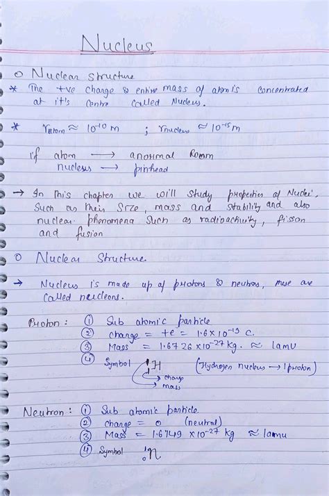 Atoms And Nucleus Class Physics Notes For Cbse Board And Neet Or Jee