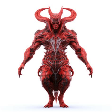 Premium Photo 3d Render Of Demon Character Astaroth With Striking