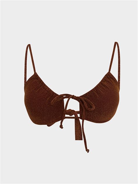 Kahvereng Simli Ba Lama Detayl Kad N Bikini St S Z Vkh Lcw