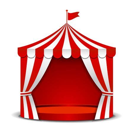 Circus Tent Isolated On White Background. Royalty Free Cliparts ...