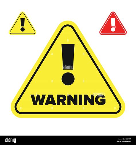 Warning Sign Exclamation Mark Vector Stock Vector Image And Art Alamy