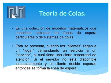 Teoria De Colas Investigacion De Operaciones
