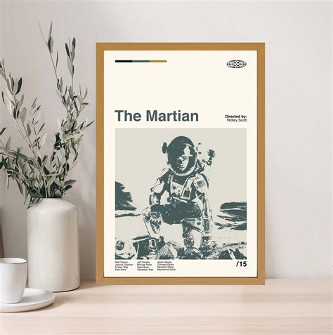 The Martian Movie Poster, the Martian Print, Modern Movie Poster, Wall ...