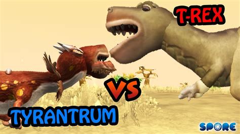 Tyrantrum Vs T Rex Cartoon Vs Dino S1e1 Spore Youtube