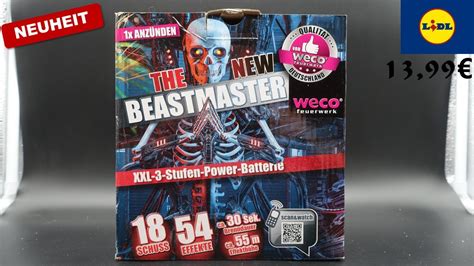 Weco Neuheit The New Beastmaster Batterie Lidl Youtube