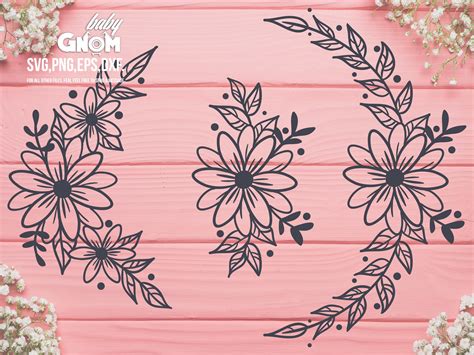 Flower Svg Files Floral Svg Files Flower Cut