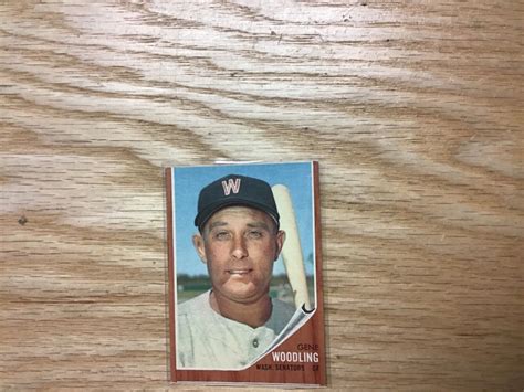 Topps Baseball Gene Woodling Washington Senators Card Ebay