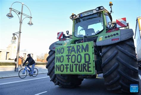 German Farmers Protest Against Subsidy Cuts Global Times