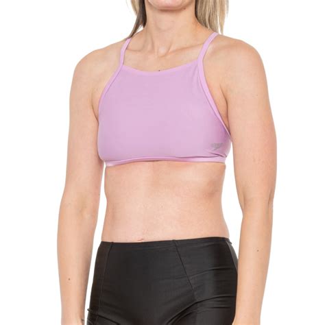 Speedo Solid Tie Back 500 Bikini Top Save 81