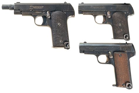 Three Spanish Semi Automatic Pistols Rock Island Auction