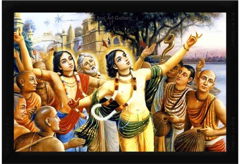 Braj Art Gallery Chaitanya Mahaprabhu Nityananda Prabhu Perform Kirtan