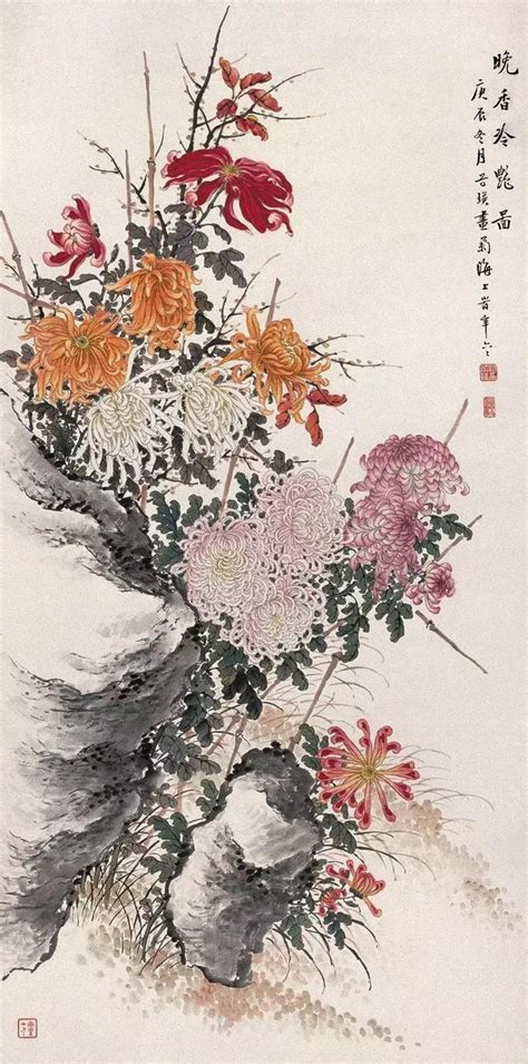 画菊专家的菊花与他的百花图集，艳绝！（130幅） 每日头条