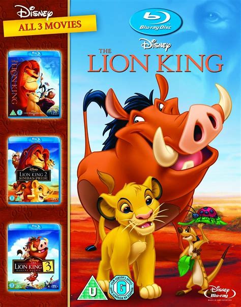 The Lion King Trilogy Collection Blu Ray Simbas Pride