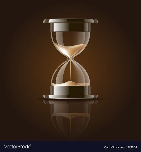 Sand Falling In The Hourglass Royalty Free Vector Image