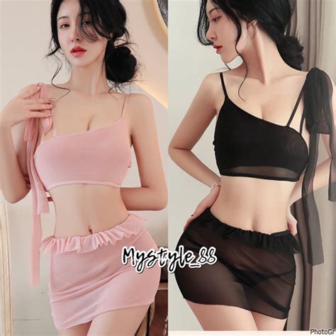 Jual Set Lingerie Cantik Transparan New Arrival Baju Dinas Malam Shopee Indonesia