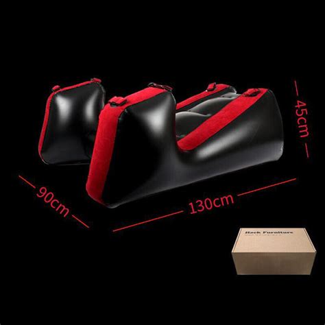 Inflatable Sex Sofa Furniture Split Leg Mat Straps Chair Bed Pillows