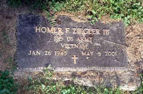 Homer F Ziegler III 1943 2001 Find A Grave Memorial