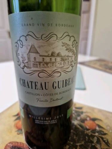 Château Guibeau Castillon Côtes de Bordeaux Vivino US