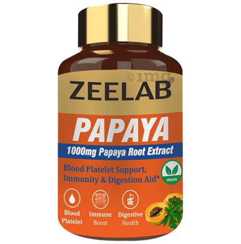 Zeelab Papaya Capsule Vegan Buy Bottle Of Capsules At Best Price