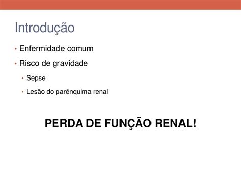 PPT Infecção do trato urinário PowerPoint Presentation free download