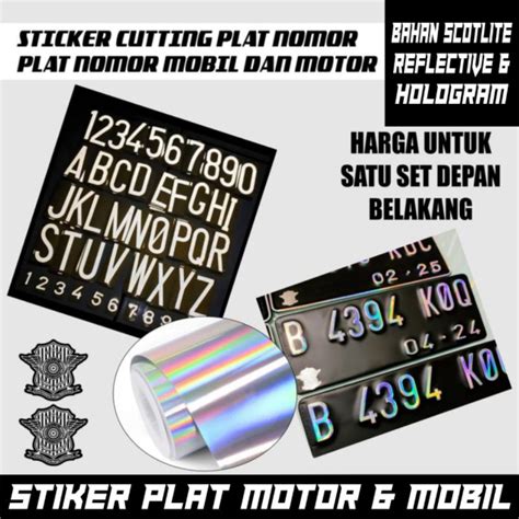 Jual Stiker Sticker Plat Nomor Motor Dan Mobil Shopee Indonesia