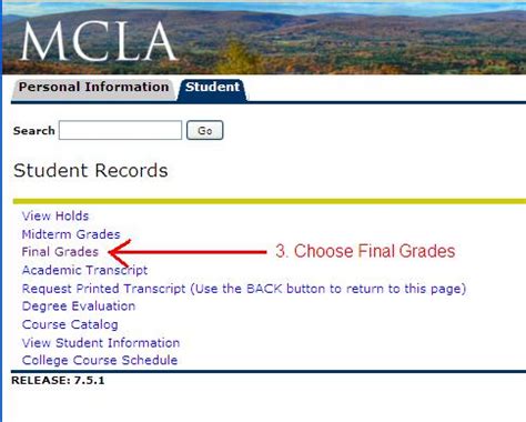 STUDENT:How to access grades - TechHelp@MCLA