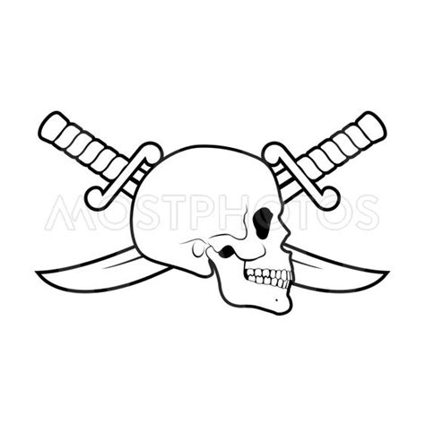 Pirate Skull Drawing | Free download on ClipArtMag