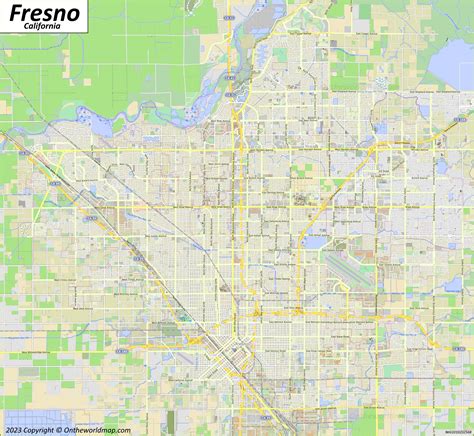 Fresno En El Mapa De California