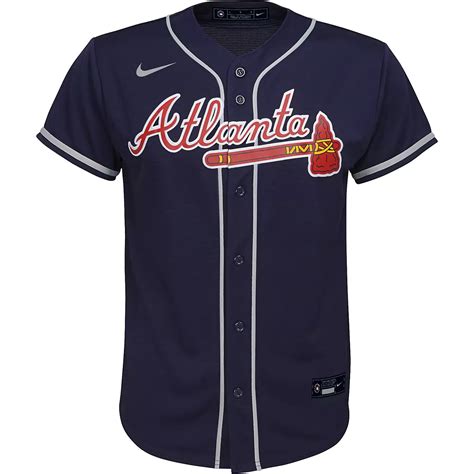 Nike Youth Atlanta Braves Replica Finished Jersey | Academy